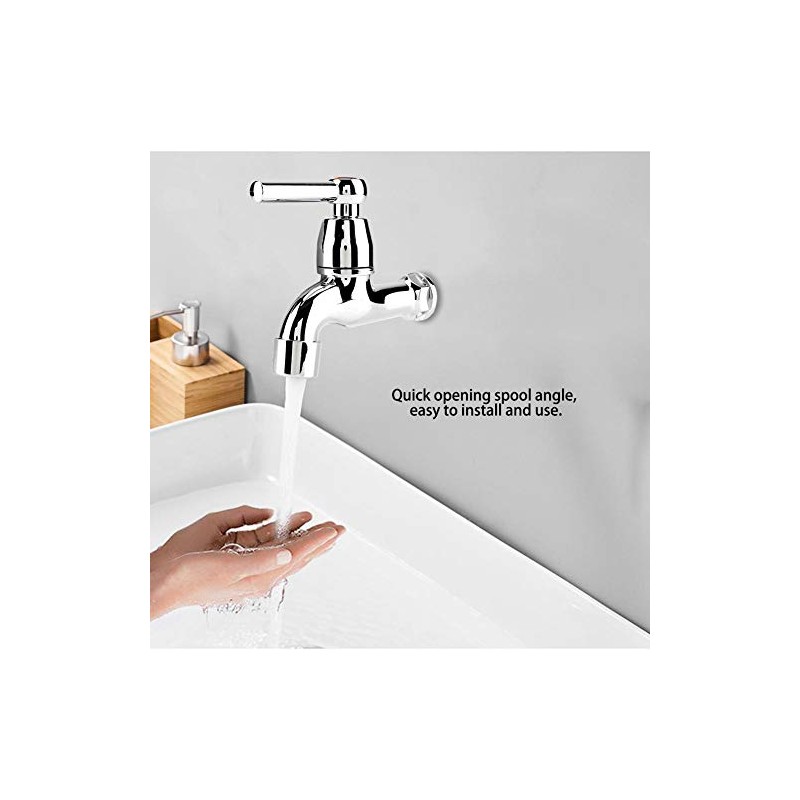 Water Faucet, Single Cold Water Tap for Kitchen, Laundry, Washing