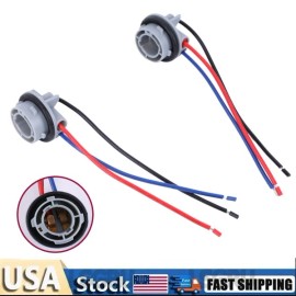 Unbranded 2PCS 1157 2357 LED Pig Tail Plug Stop Brake Turn Light Bulb Socket Harness Wire