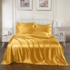 Ersmak 7 Pieces Satin Sheets Set Queen Size, Luxury Silky