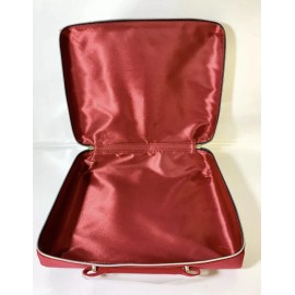 Estee Lauder Lot Of 3 Estee Lauder Makeup Cosmetic Bag TRAIN CASE Velvet RED 2020 NEW