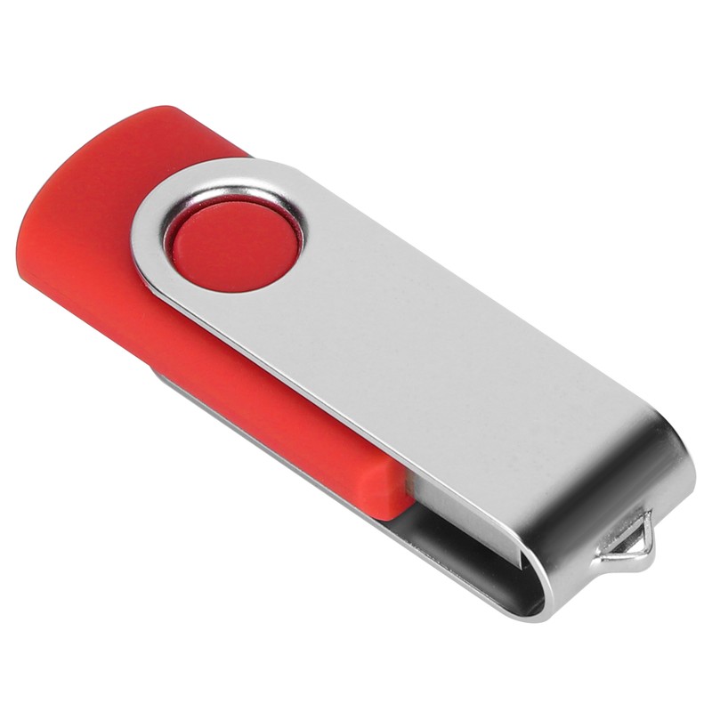 USB Flash Drive Candy Red Rotatable Portable Storage Memory Stick