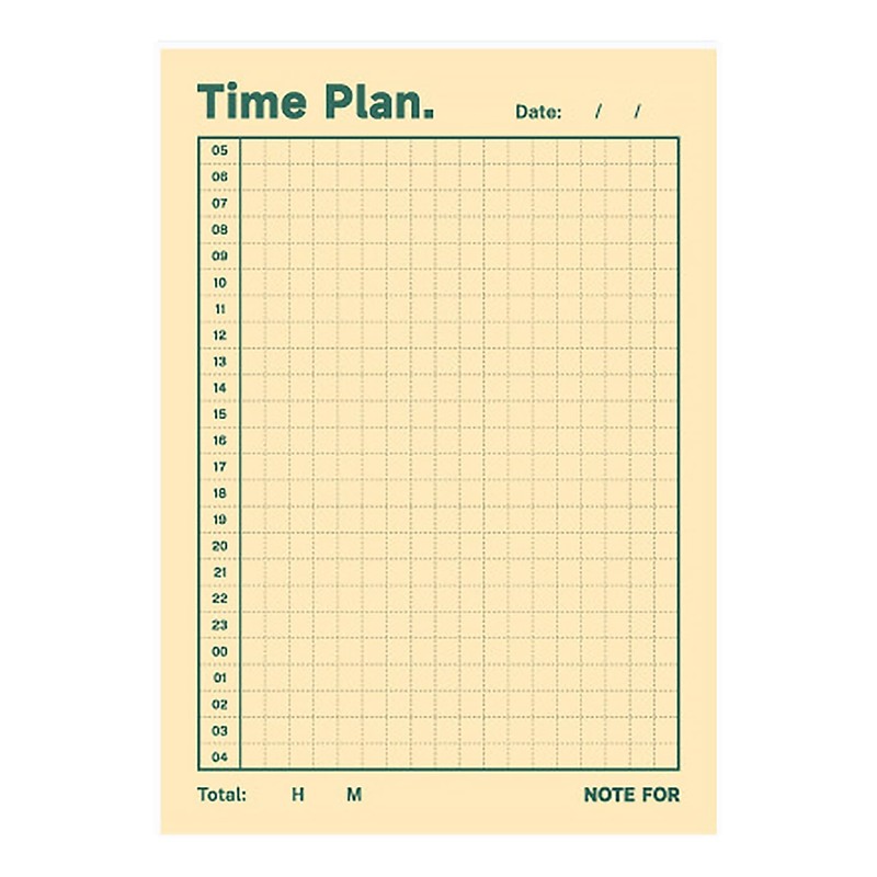 Mini Undated Weekly Planner Scheduler Planning Notepad - Horizontal Days