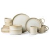MONITO Ceramic Dinnerware 16 Pieces Dinner Set,Stoneware Plates and Bowls
