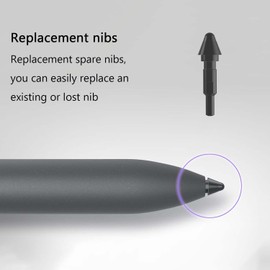 KEITE Active Pen Nibs Replacement for Dell Premier Active Pen Nibs PN7320a PN5122W PN9315A PN7522A Touch Pen Stylus (2PCS), Black