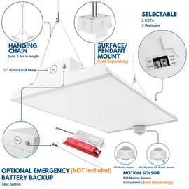 Konlite ALTA LED High Bay Light - 2FT - 165W/140W/130W - 25,150 Lumens - 5000K/4000K Selectable - 120-277V - 400W Metal Halide Equal