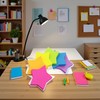 6 Color Star Shape Sticky Notes, 240 Sheets Star Shape
