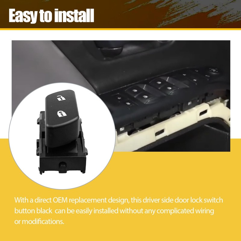22899701 Door Lock Switch Button Driver Side Fit for Chevy
