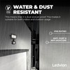 Ledvion - LED Floodlights with Motion Sensor, 10 Watt, 4000