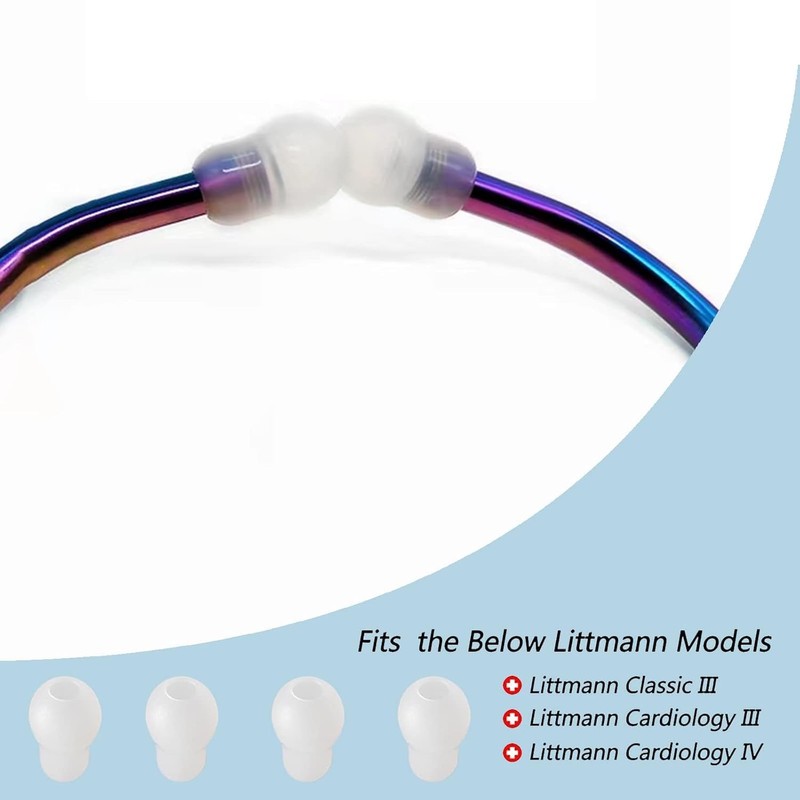 Stethoscope Ear Tips Replacement Stethoscope Parts Compatible for Littmann Stethoscopes