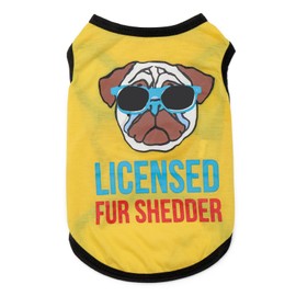 Katenpid Dog Shirts Pet Printed Clothes with Funny Letters Summer Pet T Shirts Cool Puppy Shirts Breathable Dog Outfit Soft Dog Sweatshirt for Pet Dogs Cats (Medium, Pattern-6)
