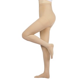 Orgood Orgood Compression Pantyhose for Women, 20-30mmHg Graduated Compression Stockings & Leggings, Closed Toe Support Hose Tights for Varicose Veins, Edema, Flight, DVT