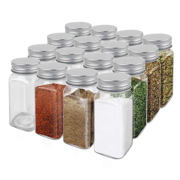 ZUFECY 16 Jar Spice Storage Rack Organizer, Space-Saving Spice Organizer