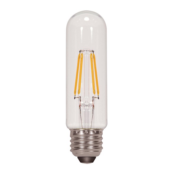 Satco S9580 Medium Bulb in Light Finish, 5.00 inches, 430Lm/Meduim Base, Specialty T10-Shape