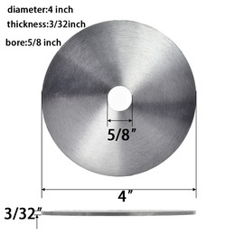 Pair of Blade Stabilizers/Saw Blade Dampener/ Saw Blade Stiffener 4" Diameter x 5/8 Bore for Saw Blade from 8in-12in
