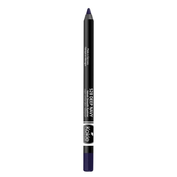 Kokie Cosmetics Waterproof Velvet Smooth Eyeliner Pencil, Deep Navy, 0.042