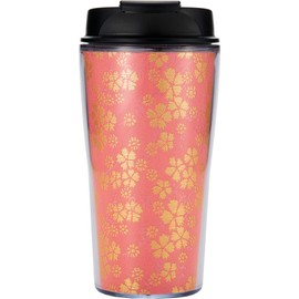 MI Creations Nishijin Textile Tumbler, 9.2 fl oz (260 ml), Inbound Souvenir, Japanese Pattern (Coral)