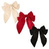 LERTREE 3 Pcs Rhinestone Big Bow Hair Clips Glitter Bowknot