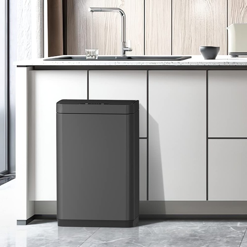 Mbillion Automatic Trash Can - 15 Gallon Motion Sensor Stainless