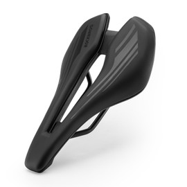 ROCKBROS Bike Seat, PU Leather Waterproof Bicycle Seat for MTB Road Bike, 0.56 LB Lightweight Bike Saddle, High Density Foam Comfortable Bike Seats Replacement for Men Women