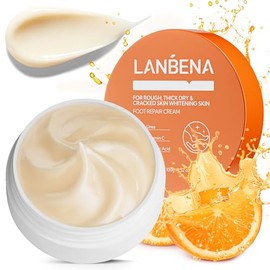 LANBENA Crema de urea 40 por ciento para pies más 2% ácido salicílico 3.52 onzas, crema de pies y crema de manos máxima fuerza con aloe vera para talo