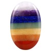 mookaitedecor 7 Chakra Thumb Worry Stone Oval Shape Polished Bag