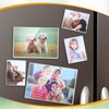 Geyee 36 Pcs Magnetic Picture Frame Refrigerator Photo Holder with