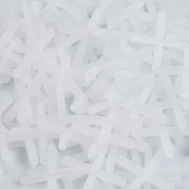 100pc Tile Spacers 5mm Spacers Slab Spacers Plastic Cross Shaped Tile Spacers for Accurate Tile Positioning DIY Paving Tiling Wall Tiler Garden Slabs