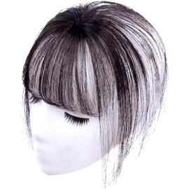 Umora Bangs Wig, Partial Wig, 100% Human Hair, 3D Natural, Heat Resistant, Airy, Fluffy, Ultra-thin, Natural Color, Natural Color