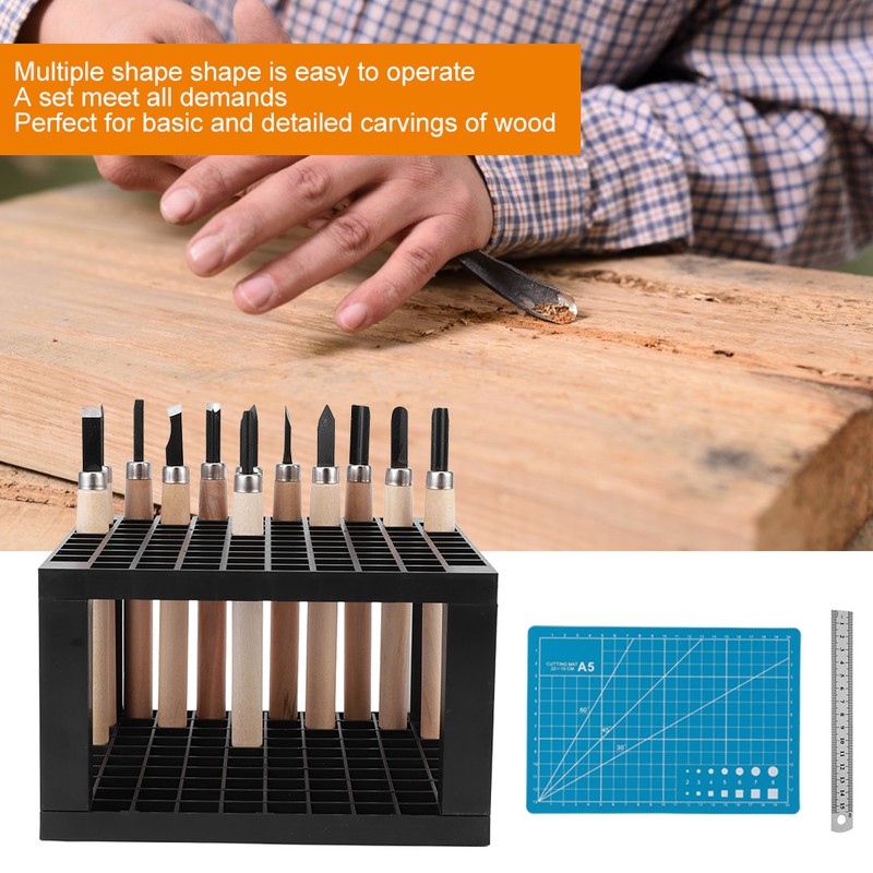 1 Set Wood Carving Tools Manganese Steel Professional Woodworking Hand