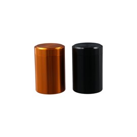 GUEDKIKL 2 Pcs Metal Storage Jar Small Tea Tins Portable Airtight Storage Containers Smell Proof Container with Lids for Spices Coffee and Tea