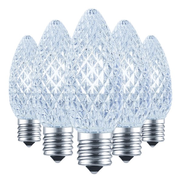Minetom 25 Pack C9 LED Christmas Light Replacement Bulbs, Shatterproof