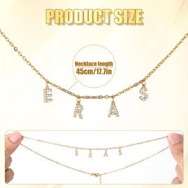 LUTER Eras Necklace, Album Gift Song Inspired Necklace Charms Letter Choker Necklace for Women Girls, Outfits Jewelry Necklace Gifts for Singer Fans