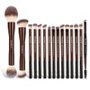 MAANGE 15 PCS Makeup Brushes Double-ended Makeup Brush Set Double
