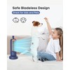 HOMETOP Tower Fan: 12'' Desk Fan 3 Speeds 110° Oscillation,