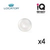 Locator Genuine Original Replacement Male Retention Inserts Caps, Standard, Clear