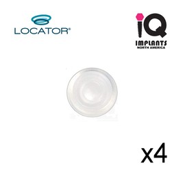 Locator Genuine Original Replacement Male Retention Inserts Caps, Standard, Clear 5.0 lbs (4-Pack)