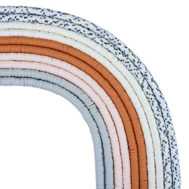 BEEFLYING 10 Strands 5 Color 6mm Flat Round Eco-Friendly Polymer Clay Bead Strand Colorful Disc Heishi Cylinder Clay Bead for DIY Hawaiian Craft Jewelry Necklace Bracelet Making (Grey & Brown)