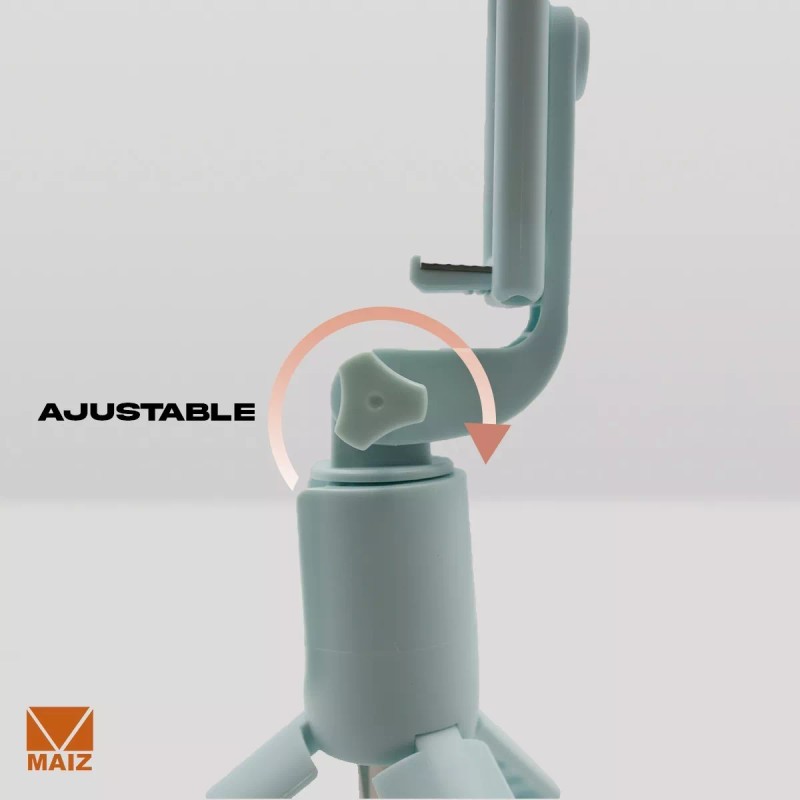 Maíz Baston Selfie Stick Tripie Luzled Control Remoto Bluetoth