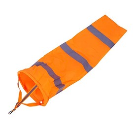 Cafopgrill Airport Fluorescent Windsock, Fashion Durable Rip-Stop 30" Long Rip-Stop Outdoor Wind Sock w/Reflective Belts Grommet Windsock