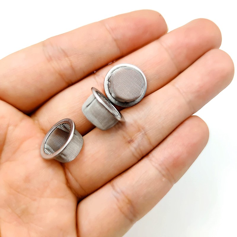 Ruilida 50pcs Pipe Screens 1/2 Inch Premium 304 Stainless Steel,