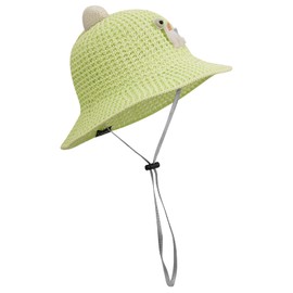 Clakllie Straw Hat, Children, Dinosaur Pattern, Cute, 2 to 5 Years Old, Kids Safari Hat, Ultra Lightweight, Breathable, Sun Protection, Heatstroke Prevention, Sun Protection, Boys and Girls, Nursery