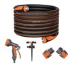 Giraffe Tools Heavy-Duty 100Ft 5/8" Garden Hose Set with 10-Pattern