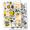 Buzzing Honey Bees Hive Temporary Tattoo Water Resistant Fake Body