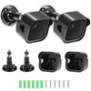 QWORK® 2 Pack Weatherproof Camera Housing with 360° Adjustable Mount