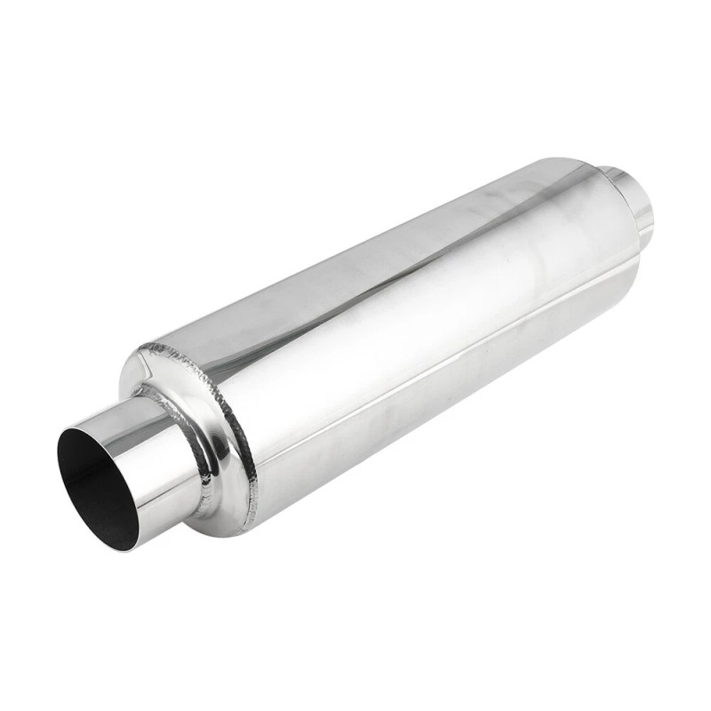 JMTBNO Pair Exhaust Muffler Resonator 3.0" In/Out 16" L SS