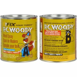 Protective Coating Company PC-WOODY (96oz) - Two Part Epoxy Paste Excellent for Filling Cavities in Wood