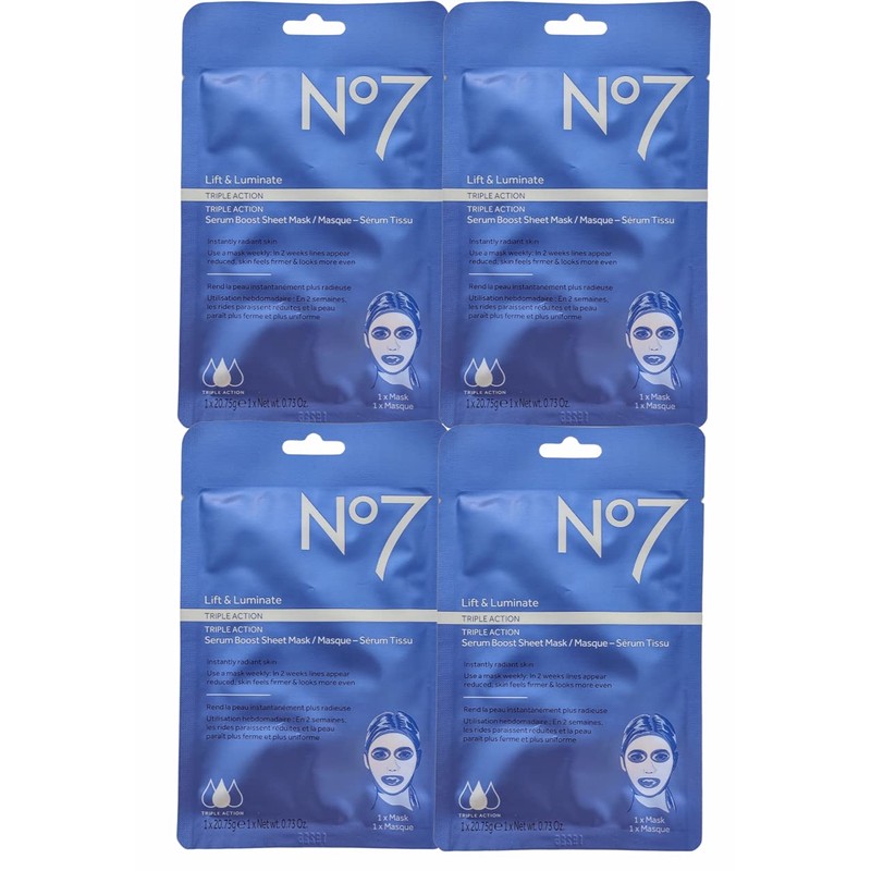 No7 Lift & Luminate Triple Action - Máscaras de lámina
