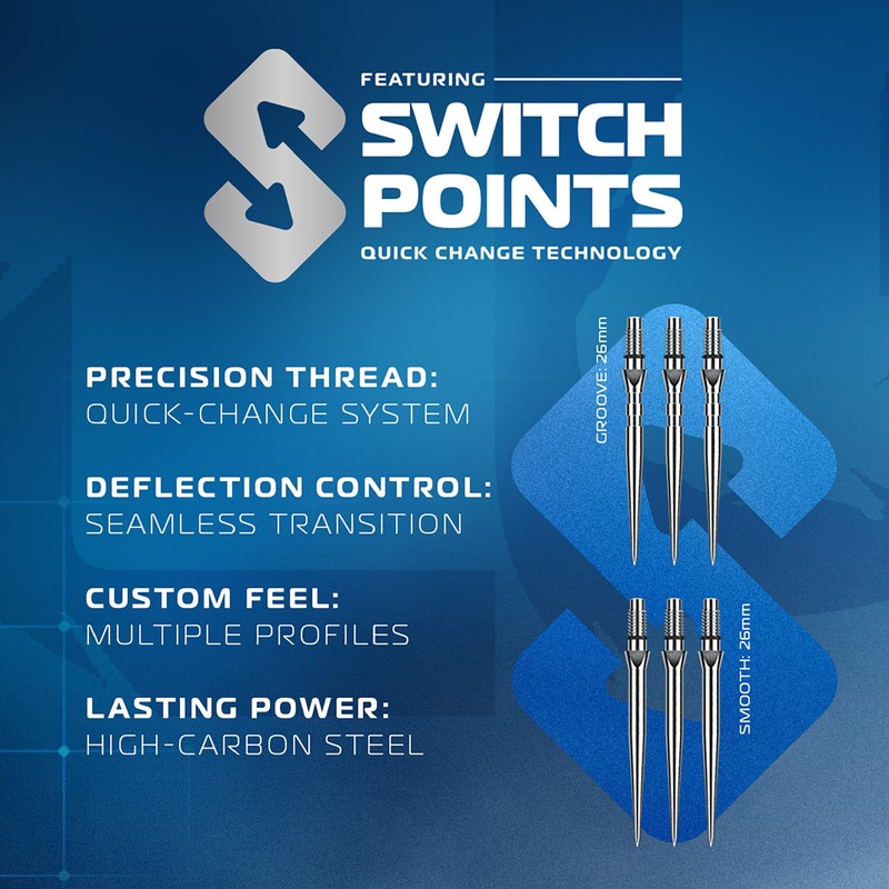 WINMAU Darts – Lunaris 90% Tungsten Darts Set | Fusion