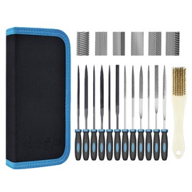 Needle File Set, 13-Piece Small Metal File, Diamond Files, Key Files, with Storage Bag, for High Precision Sanding Work on Wood, Metal and Plastic