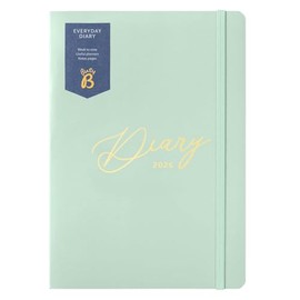 Busy B Everyday A5 Weekly Planner Diary 2026 - Compact Diary for Students, Teachers, Work & More with a Week-to-View Layout, Useful Planners, Notes Pages & Elastic Closure Band - Sage Planner Jan-Dec